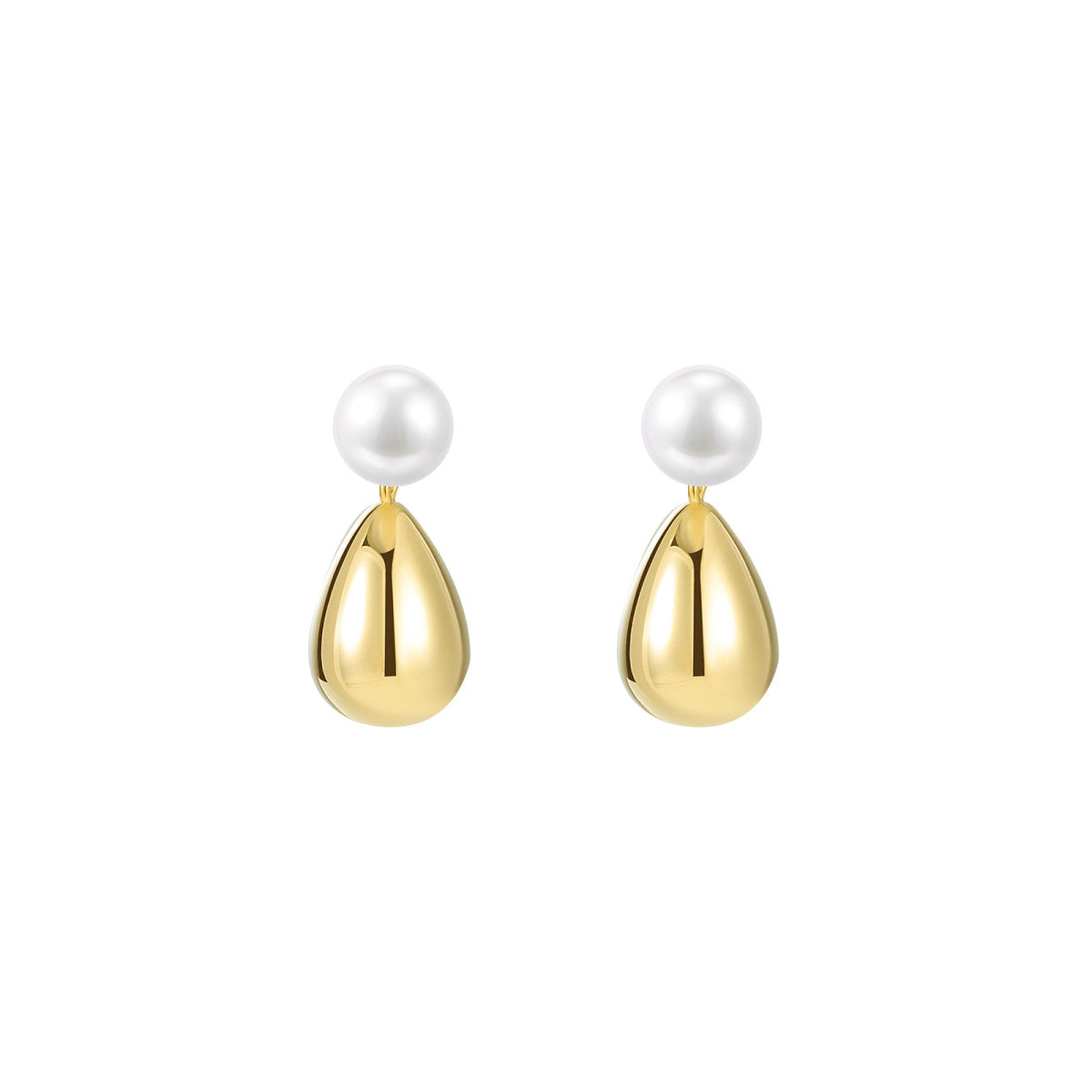 Vermeil Drop Gold Earrings