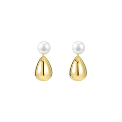 Vermeil Drop Gold Earrings