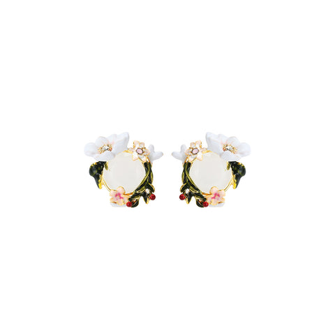 Petit Jardin Stud Gold Earrings