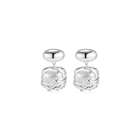 Moonlight Forest Dangle Silver Earrings