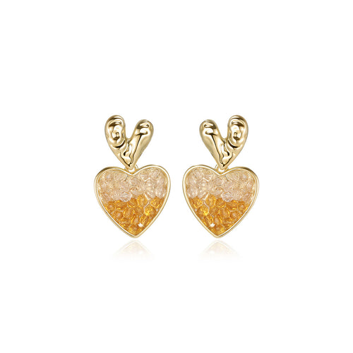 Ava's Dream Drop Orange Earrings