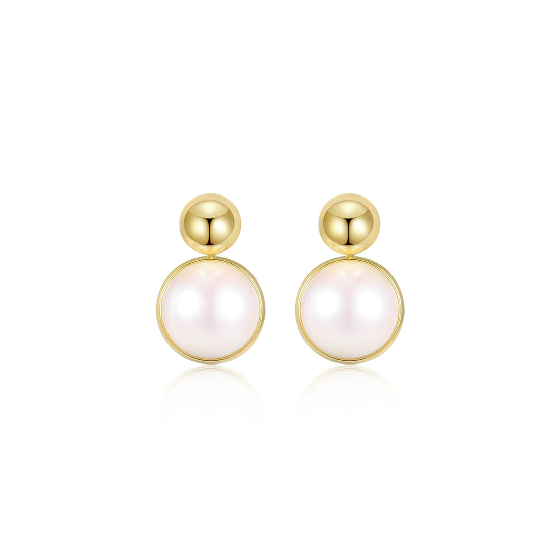 Great Cambridge Droplet Pearl Gold Earrings
