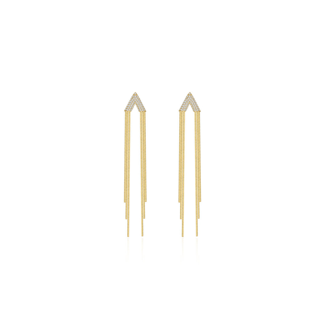 Donatello Tassle Gold Earrings