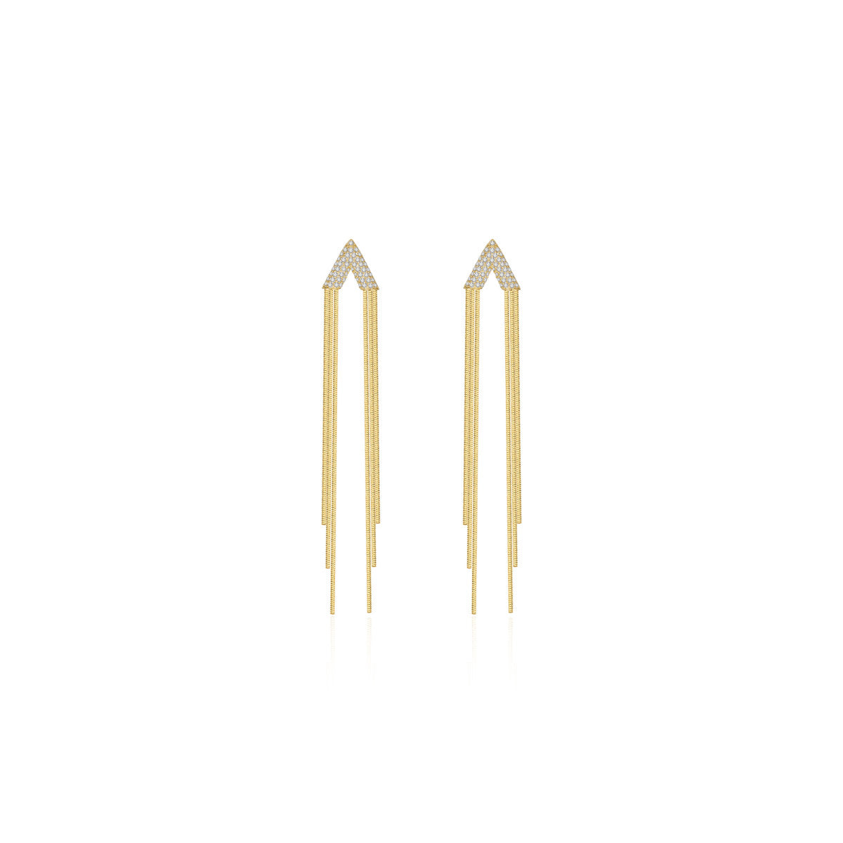 Donatello Tassle Gold Earrings