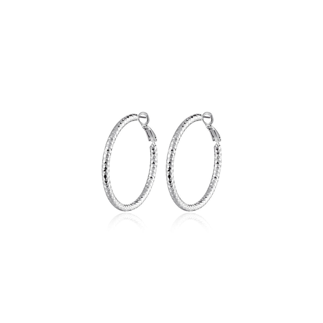 Sommerset Hoop Silver Earrings