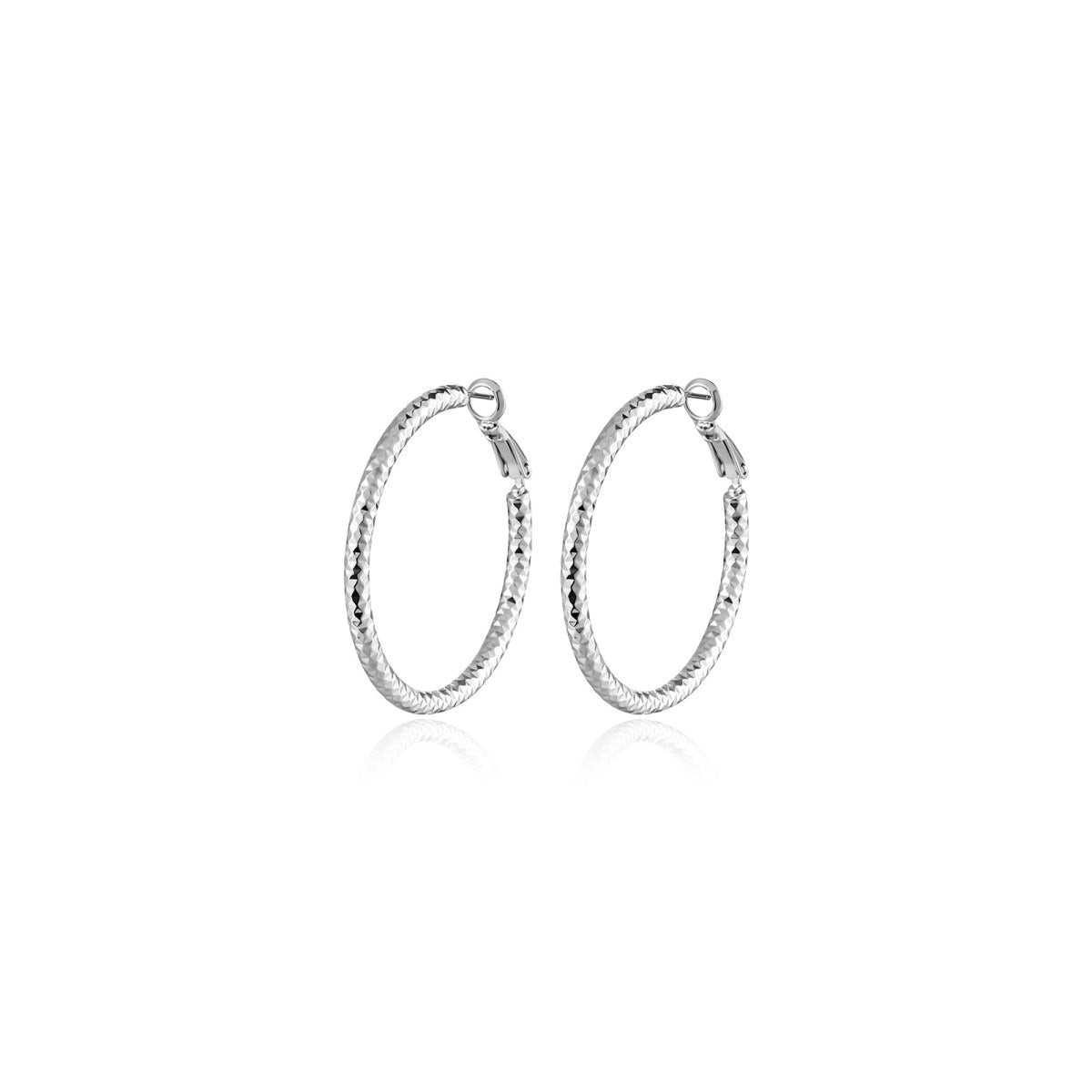 Sommerset Hoop Silver Earrings