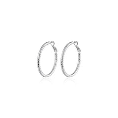 Sommerset Hoop Silver Earrings