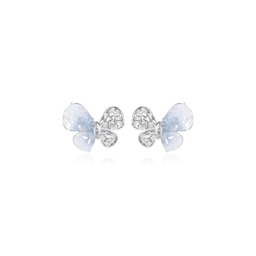 Glacier Butterfly Blue Earrings