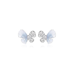 Glacier Butterfly Blue Earrings