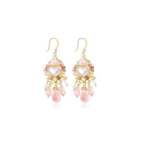 Swinging Chalce Pink Earrings