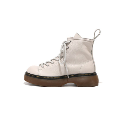 Extra Hardwear Ivory Ankle Boots