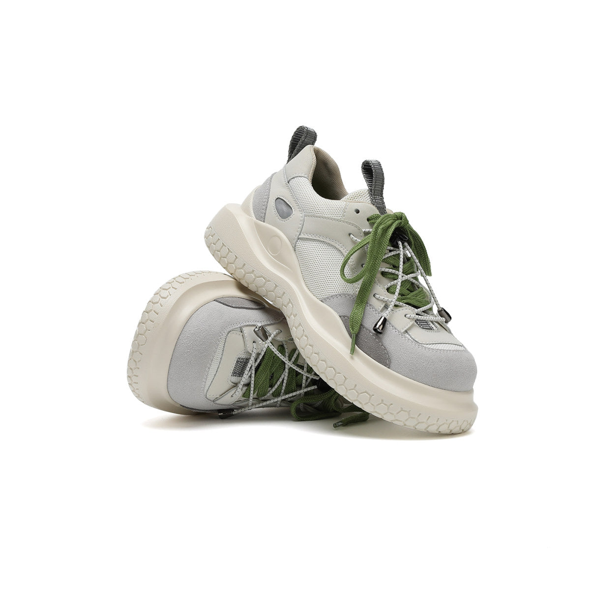 Honeycomb White Turbo Sneakers