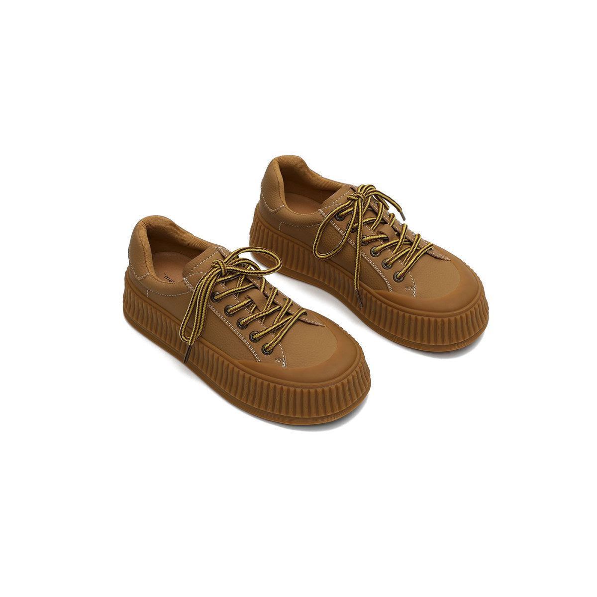 Reco Platform Brown Sneakers
