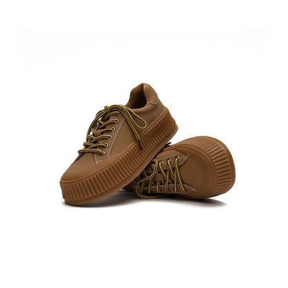 Reco Platform Brown Sneakers