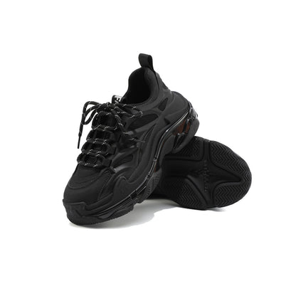 Bone Black Track Sneakers