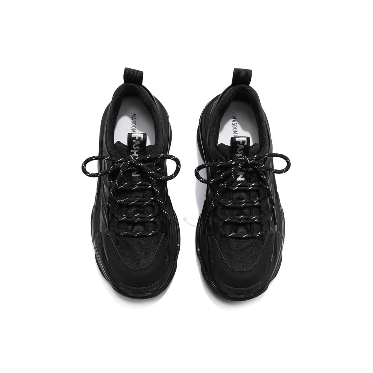 Bone Black Track Sneakers