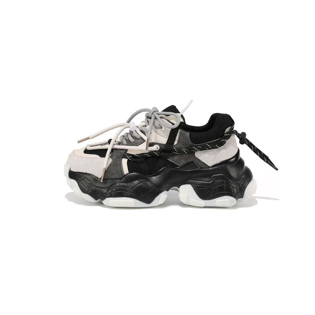 Space Fortress Beige Chunky Sneakers
