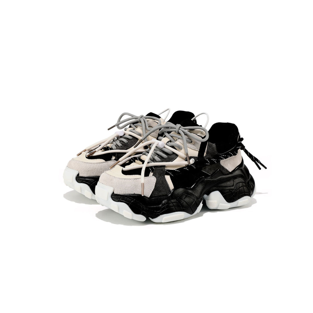 Space Fortress Beige Chunky Sneakers