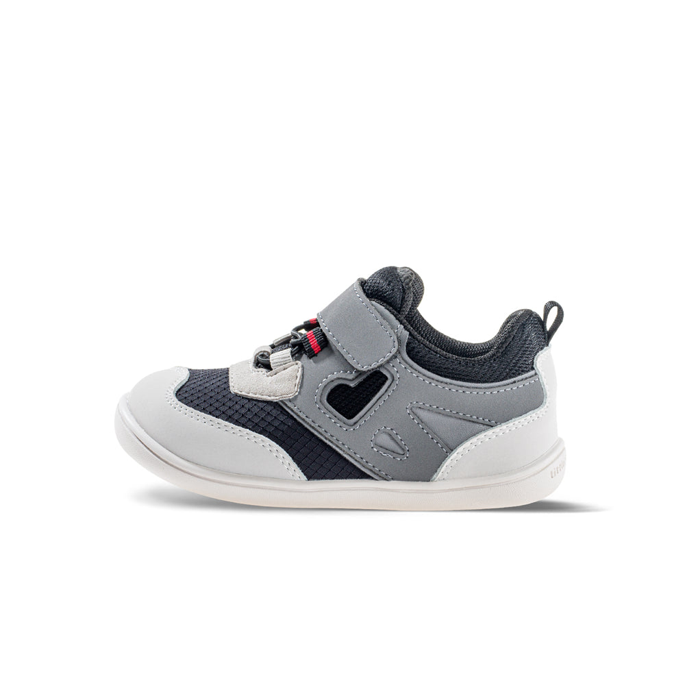 active baby lace with strap walking shoes all black 1