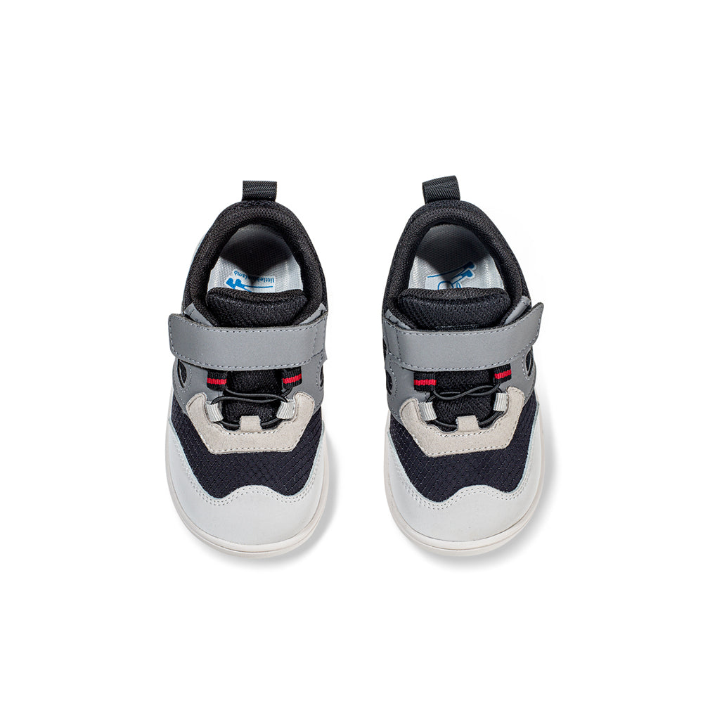 active baby lace with strap walking shoes all black 4