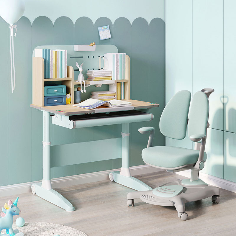 adjustable height fun study desk for children blue 4