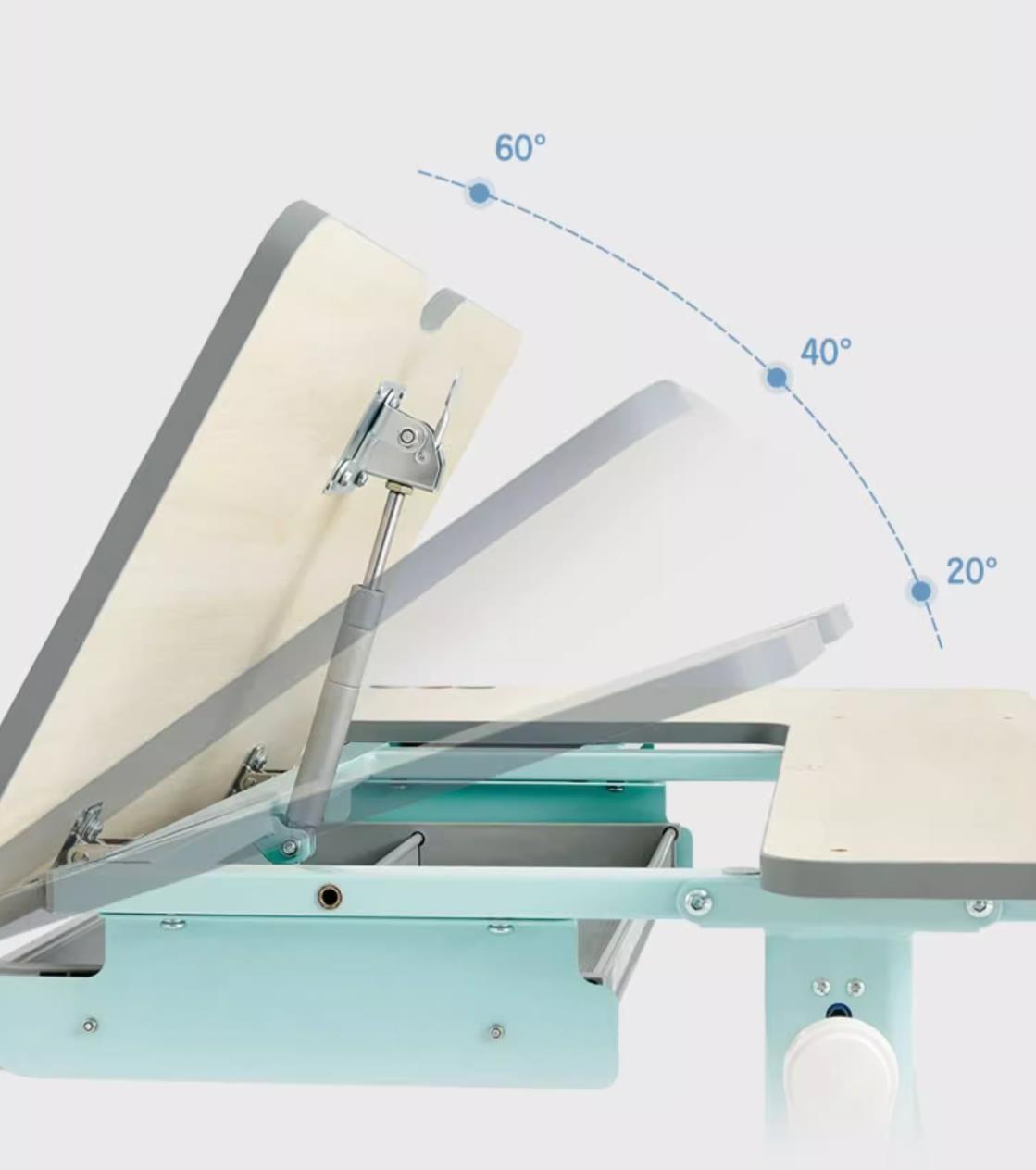 adjustable height fun study desk for children blue 5