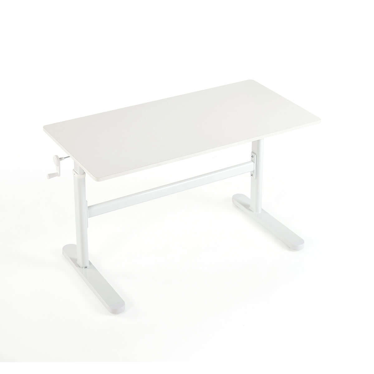 adjustable height white study desk for children all white 10