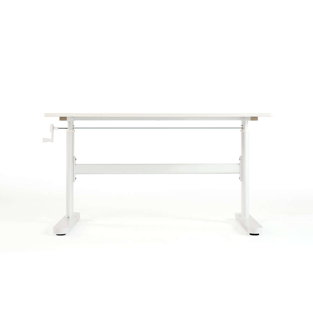 adjustable height white study desk for children all white 6
