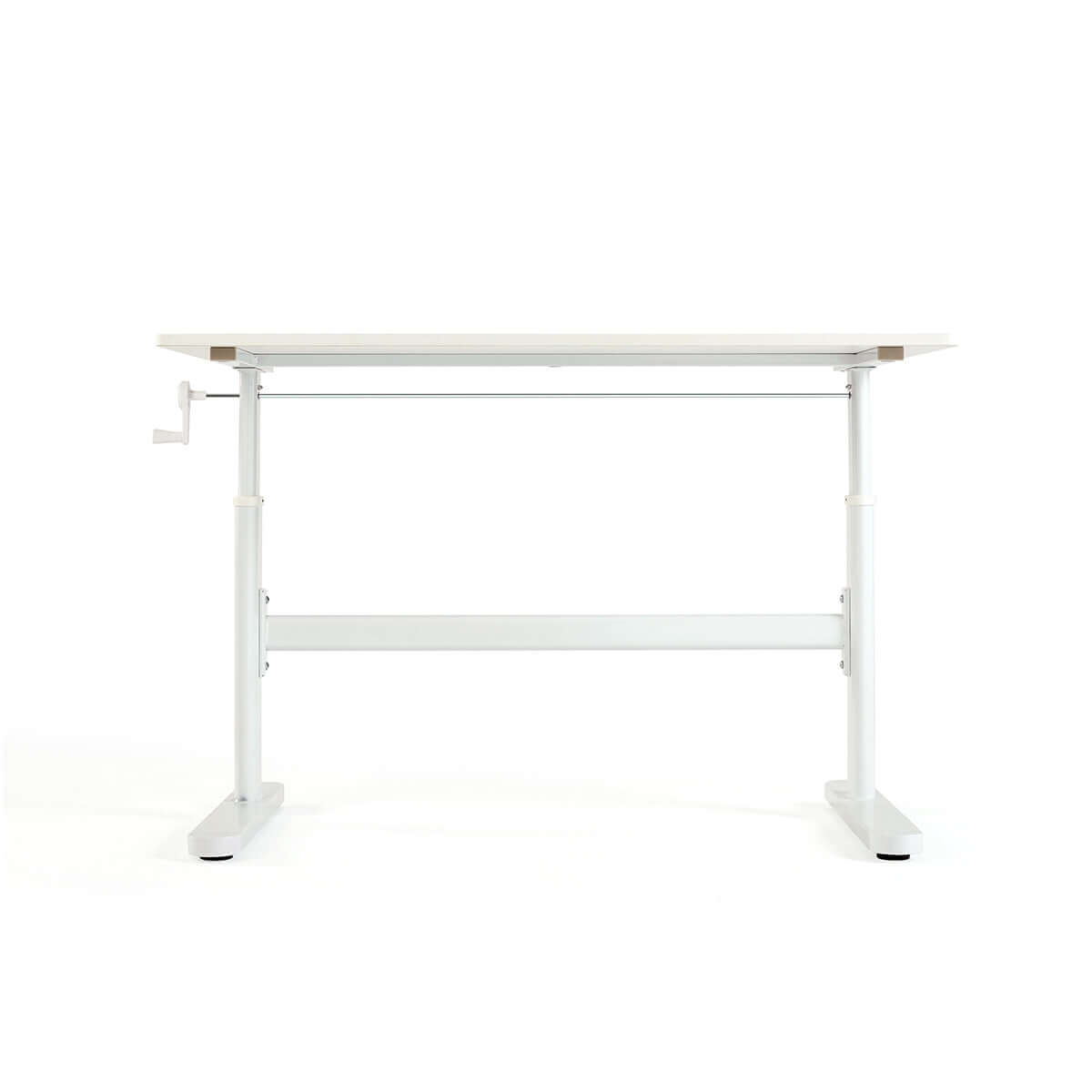 adjustable height white study desk for children all white 7