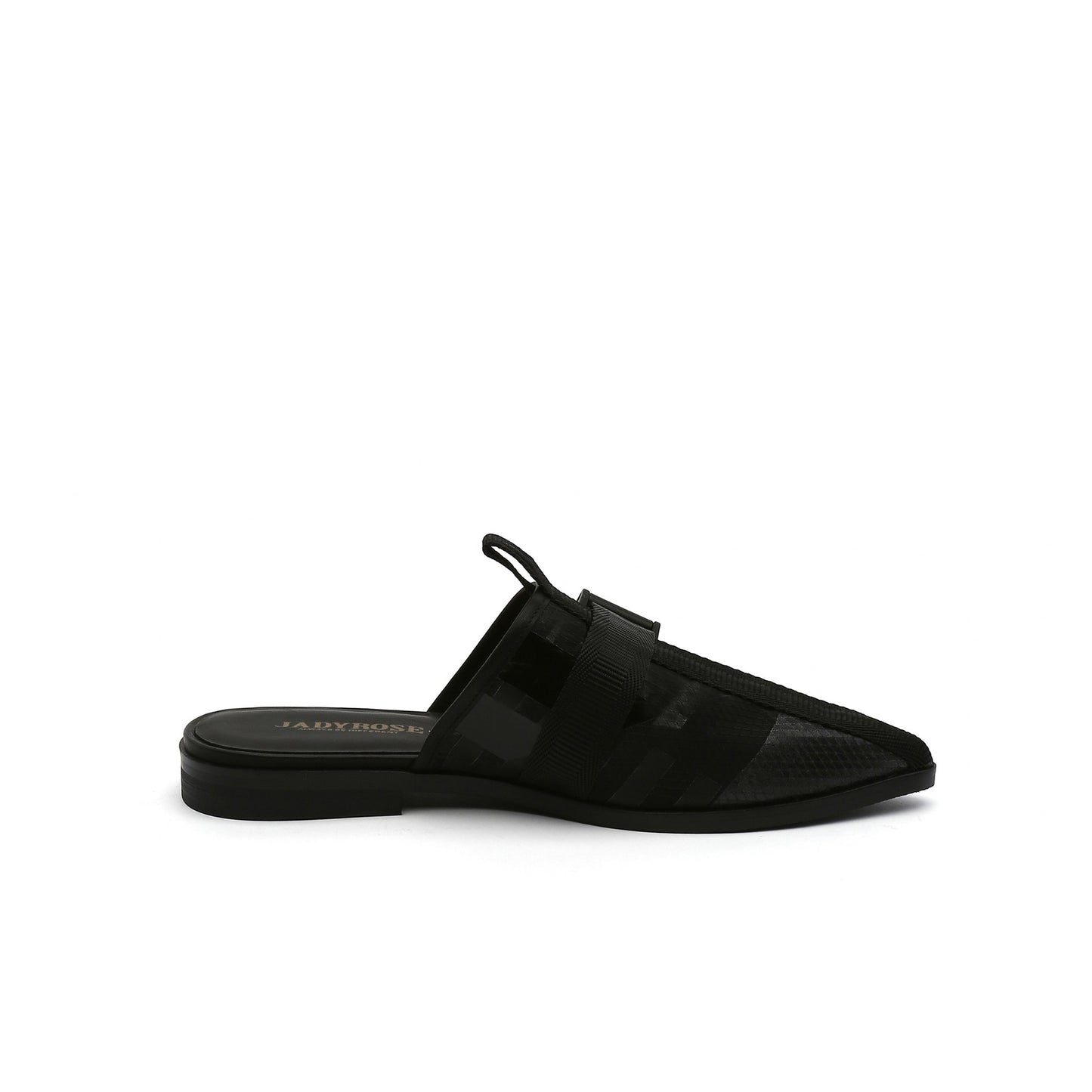 airy mesh mules all black 3