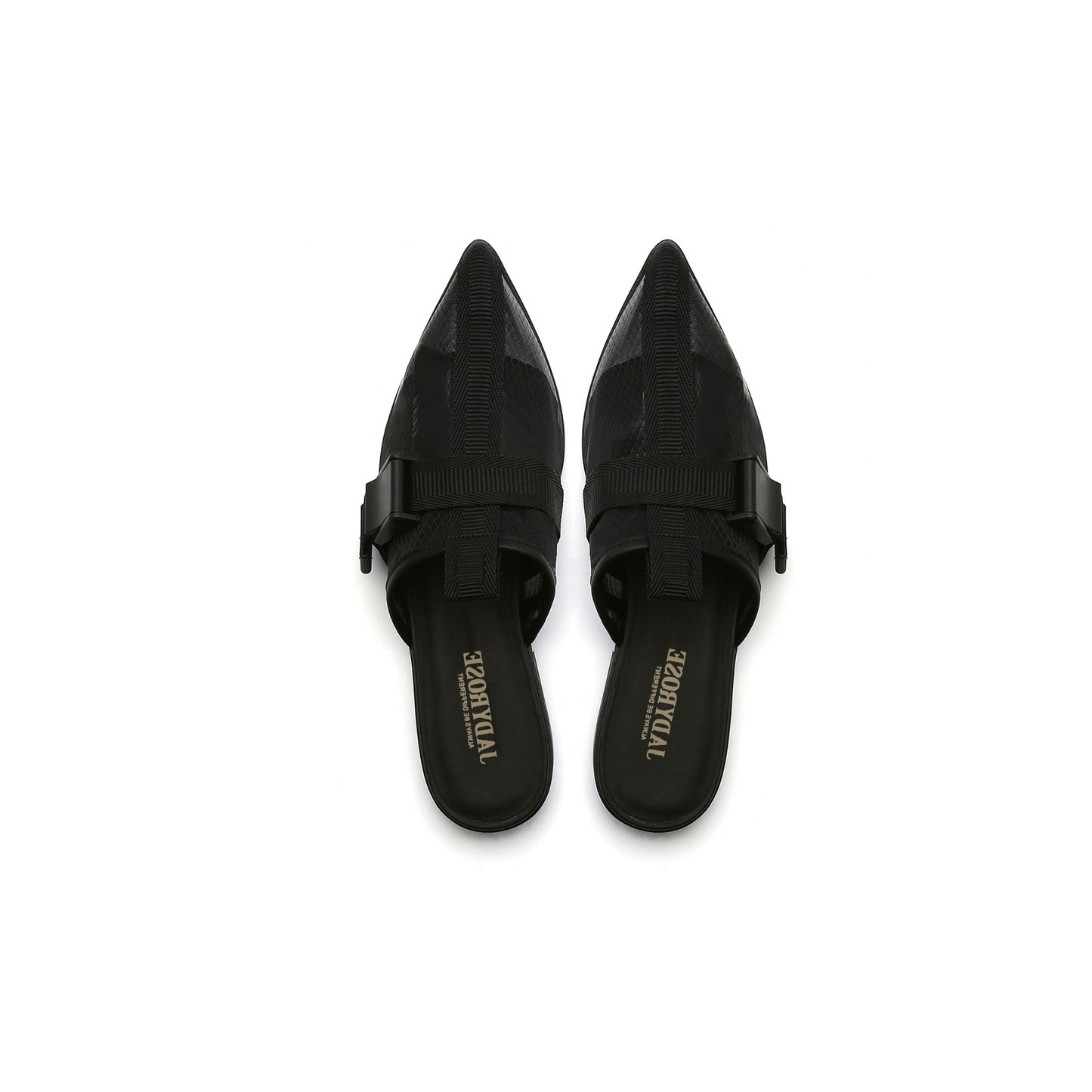 airy mesh mules all black 6
