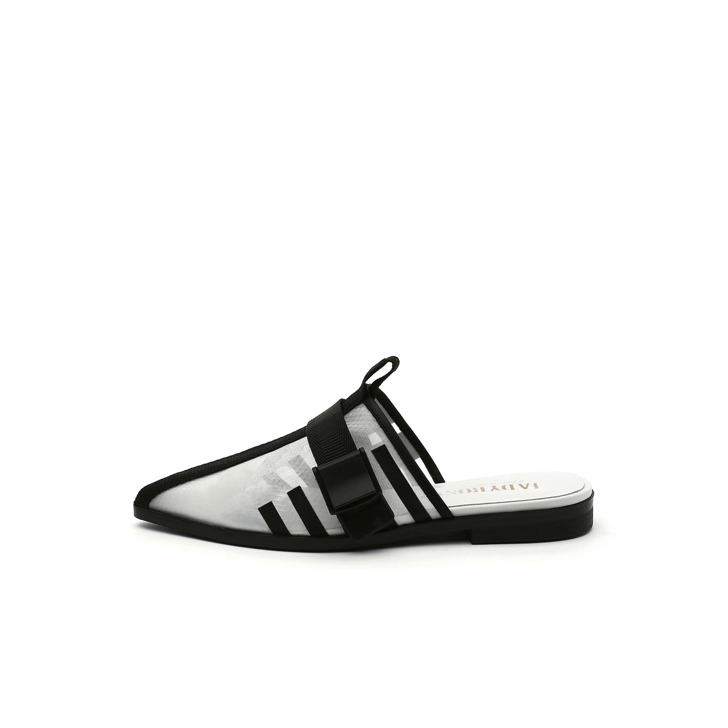 airy mesh mules all white 1