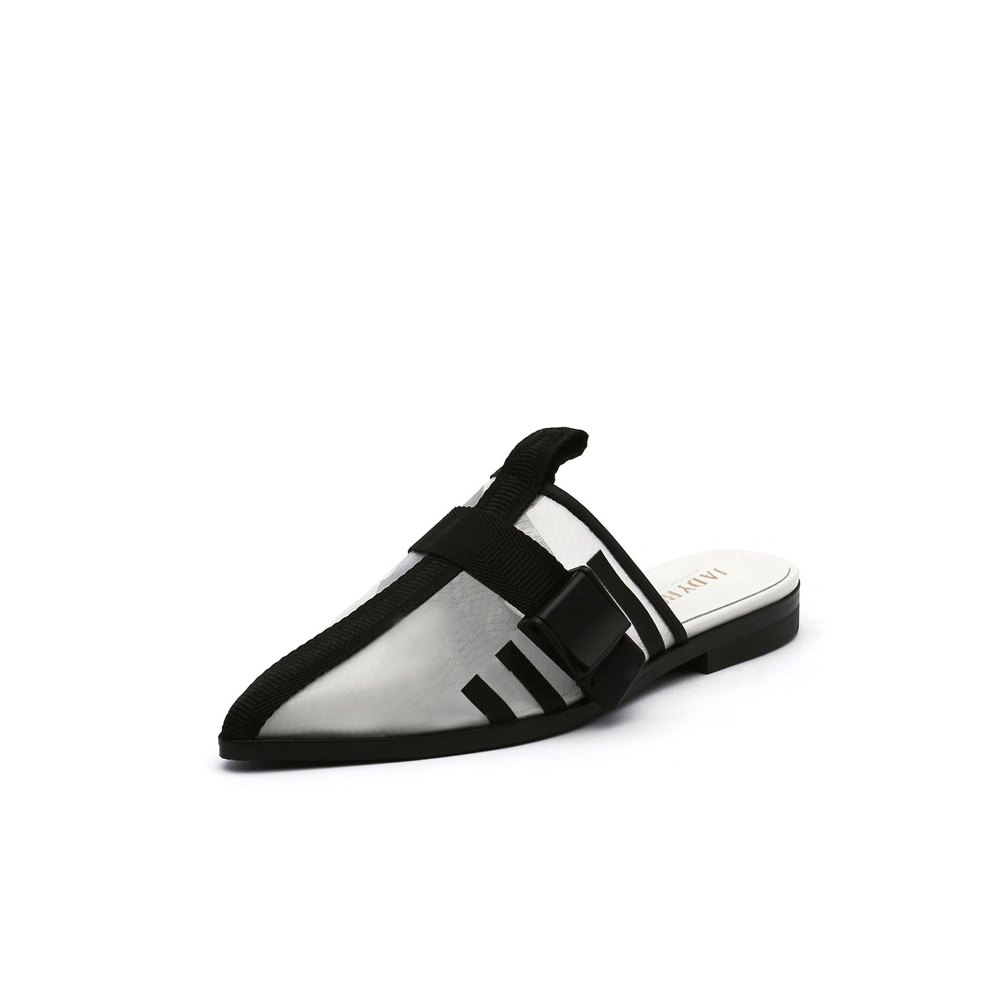 airy mesh mules all white 2