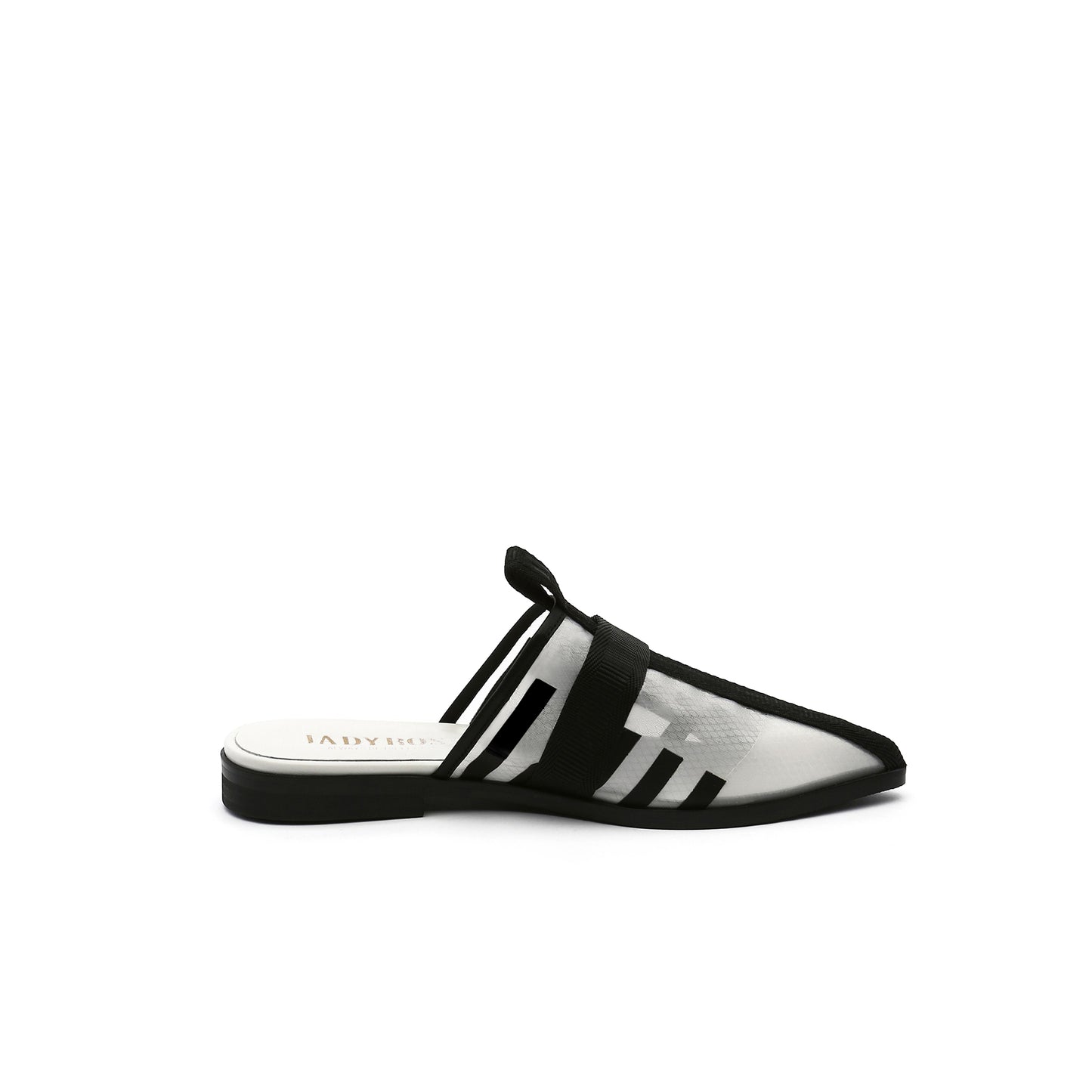 airy mesh mules all white 3