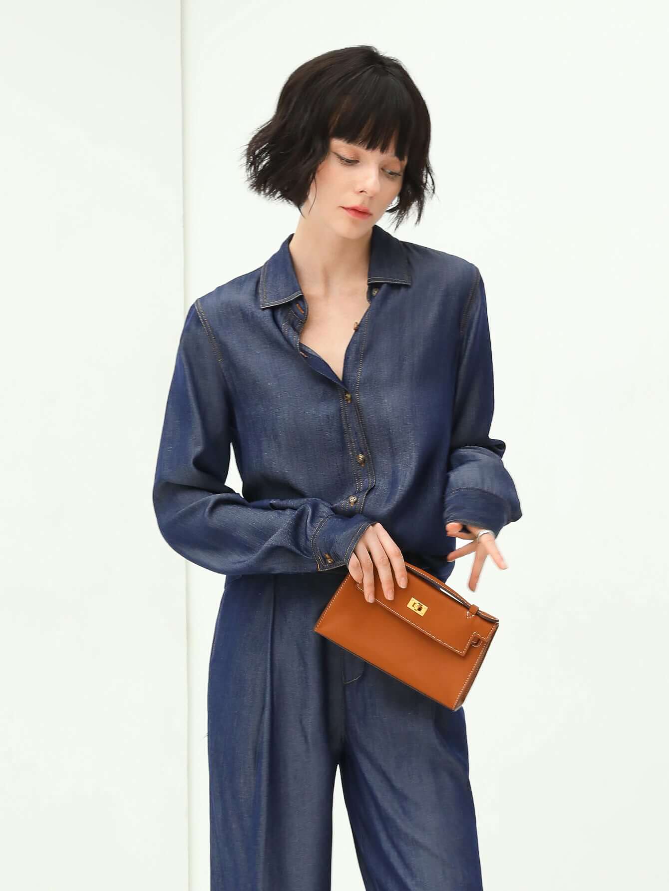 all purpose navy denim shirt all navy 3