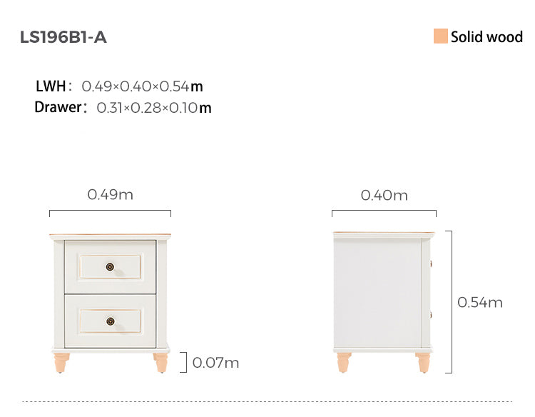 american minimalist white bedside cabinet all 12