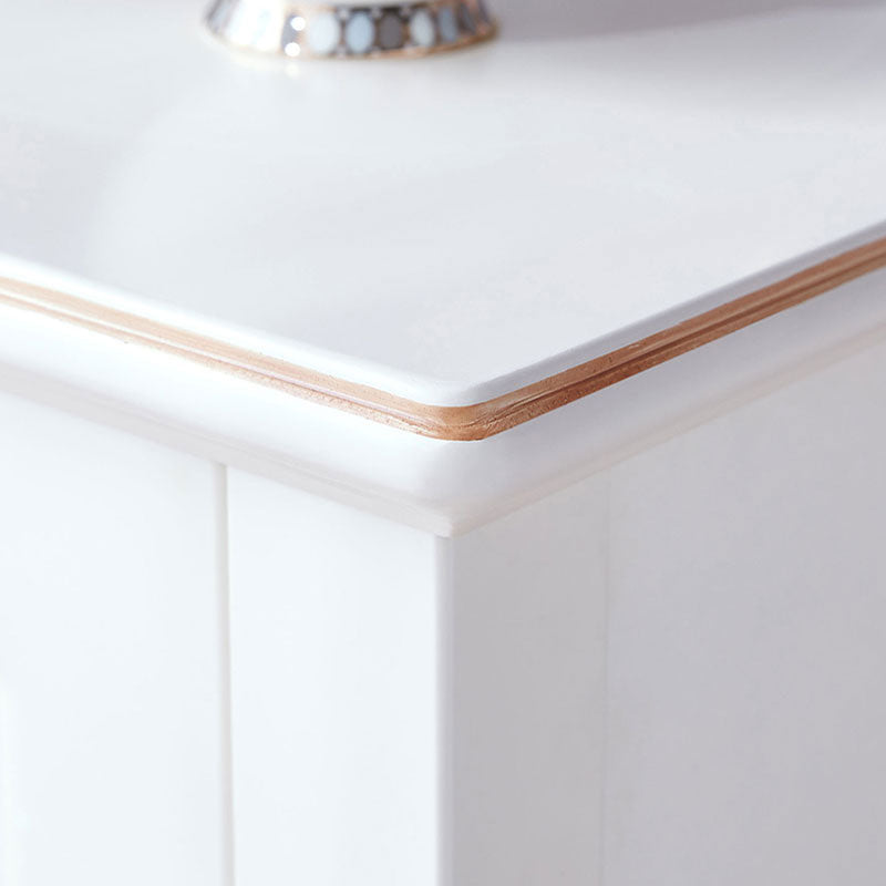 american minimalist white bedside cabinet all 5