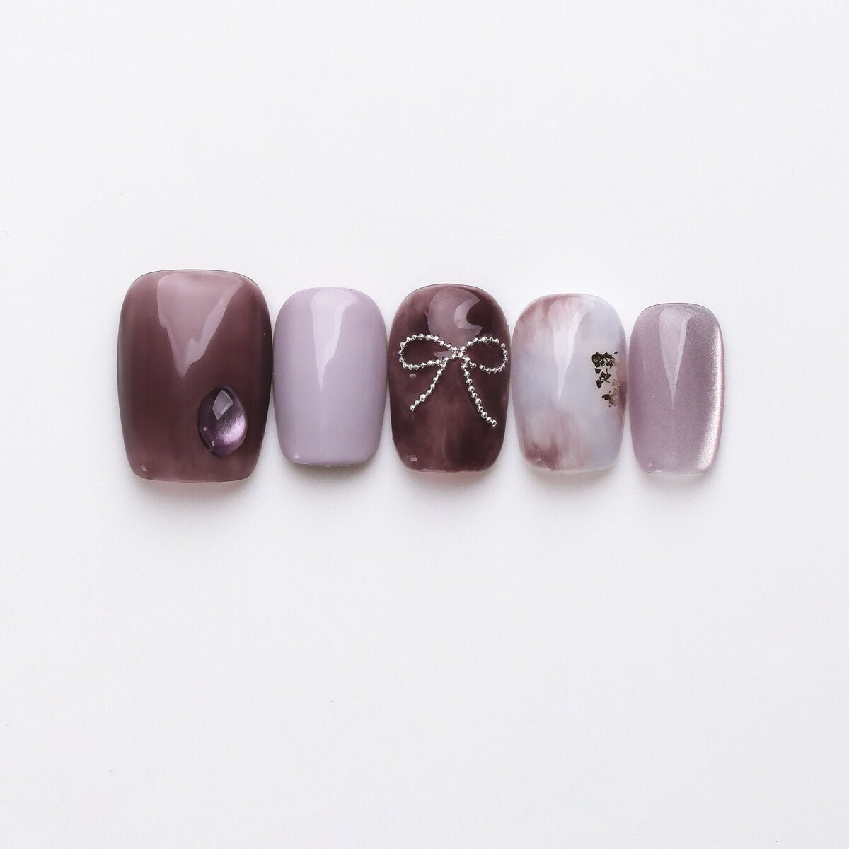 Amethyst Dream 3D Press-On Nails