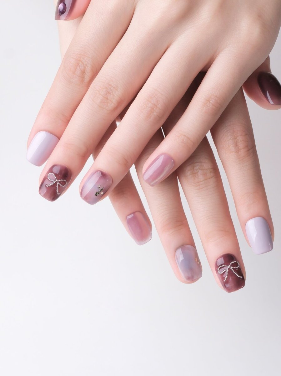 Amethyst Dream 3D Press-On Nails