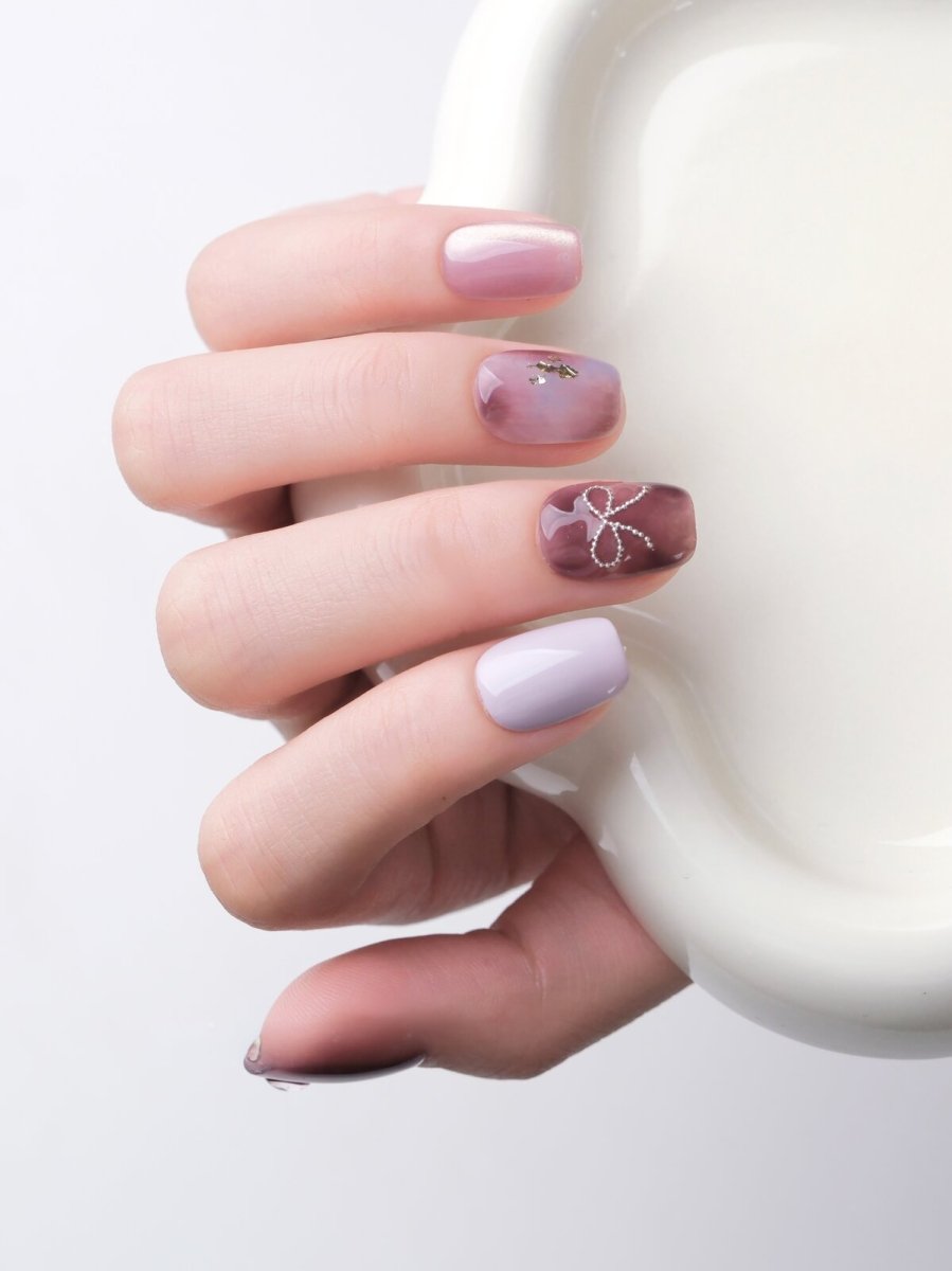 Amethyst Dream 3D Press-On Nails