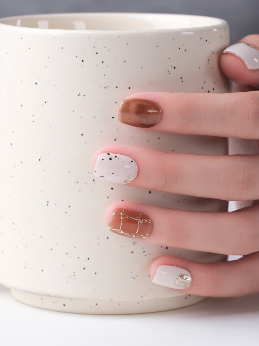 Angelica White Press-On Nails
