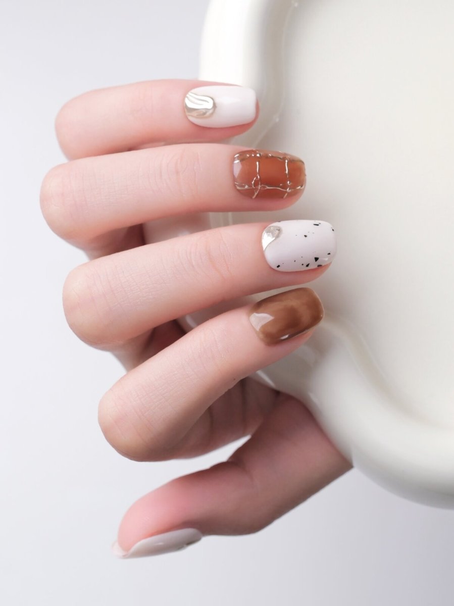 Angelica White Press-On Nails