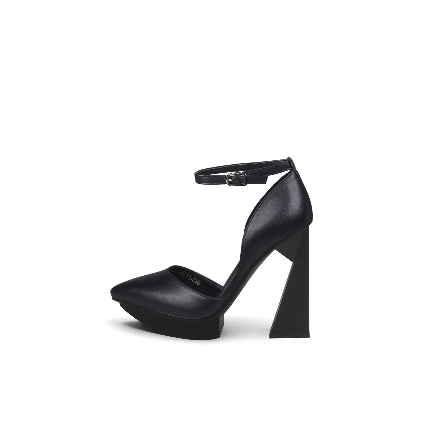 ankle strap platform pumps all black 1