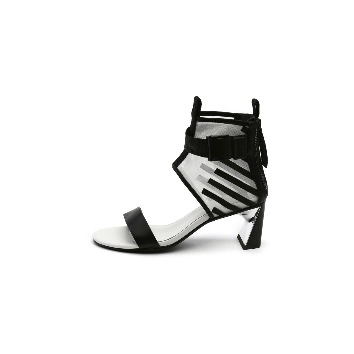 ankle straps open toe sandals all white 1