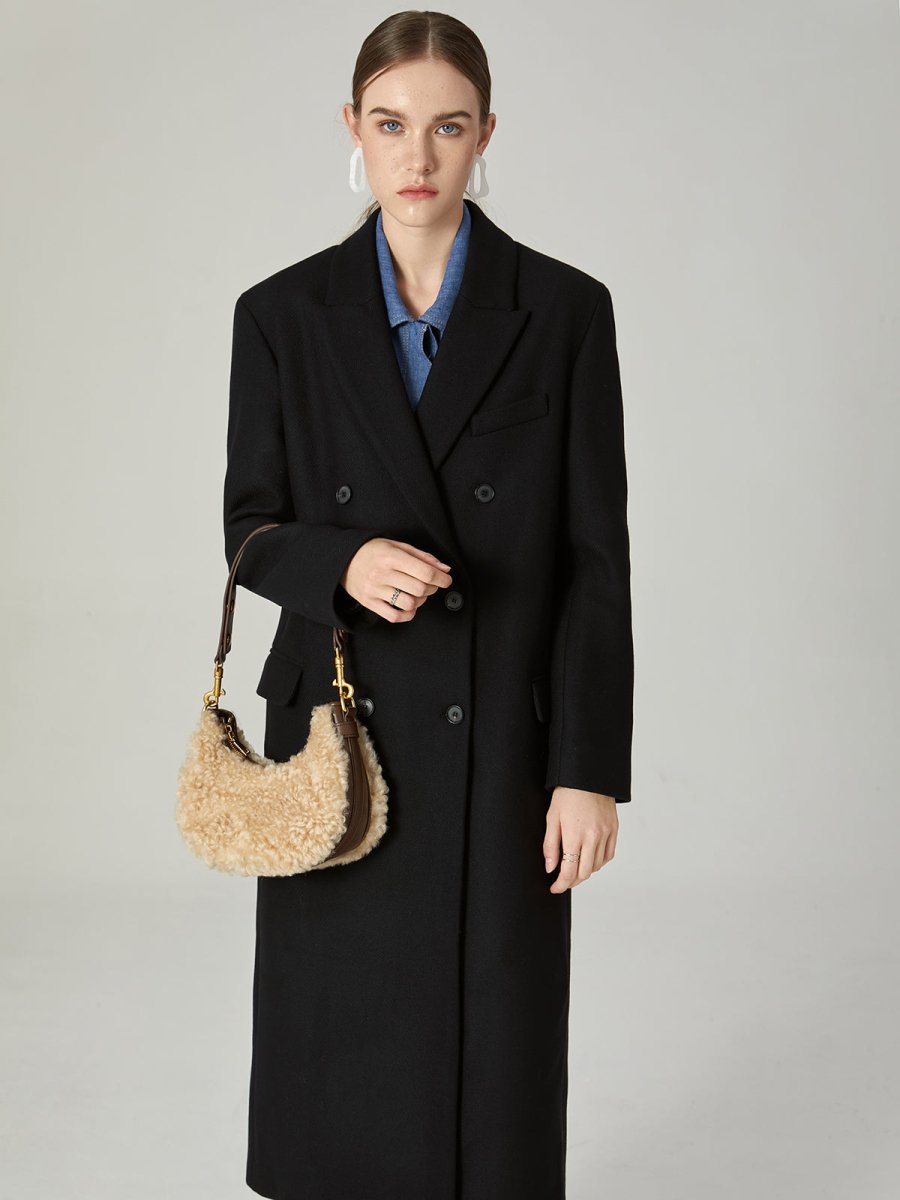 Apricot Beige Furry Mini Daily Shoulder Bag - 0cm