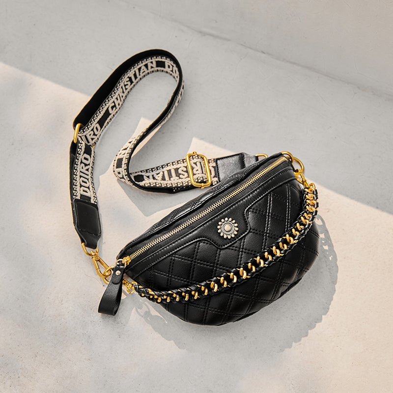 Araminta Quilted Chain Belt Bag