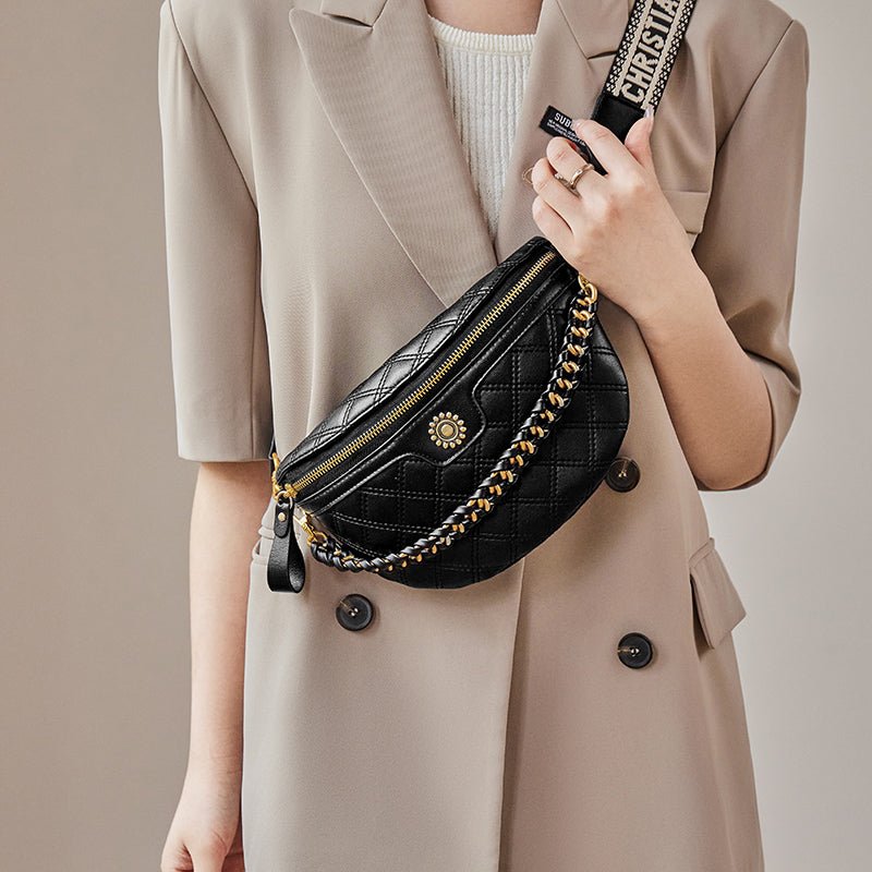Araminta Quilted Chain Belt Bag
