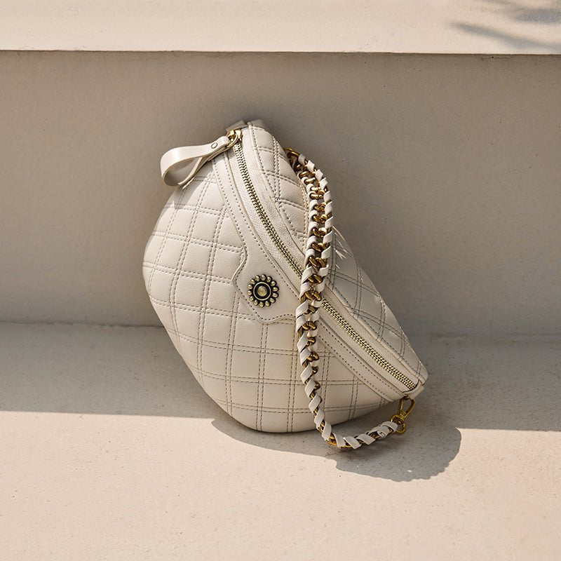 Araminta Quilted Chain Belt Bag