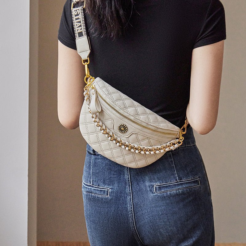 Araminta Quilted Chain Belt Bag