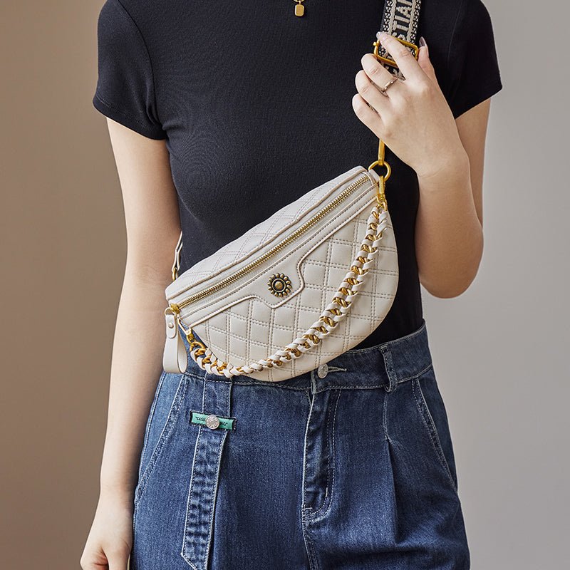 Araminta Quilted Chain Belt Bag